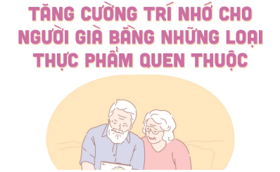 Tăng cường trí nhớ cho người già bằng những loại thực phẩm quen thuộc